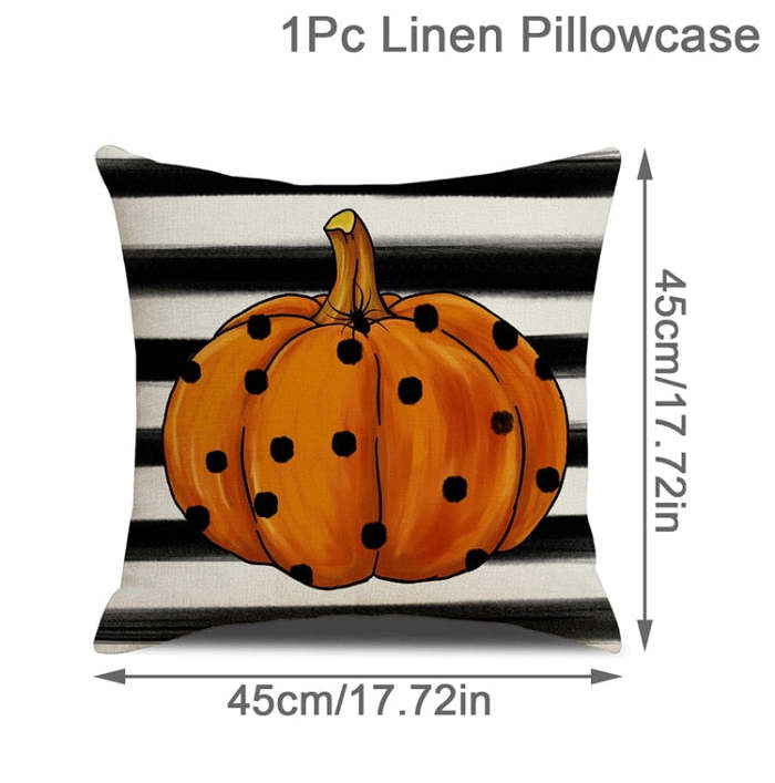 Halloween Theme Linen Cushion Covers