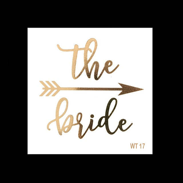 Bachelorette Party Temporary Tattoos - 10 PCs