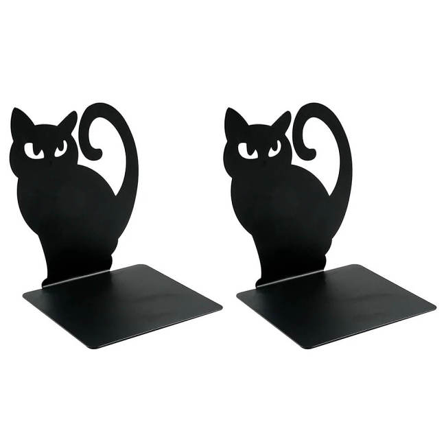 Spooky Cat Bookend Set