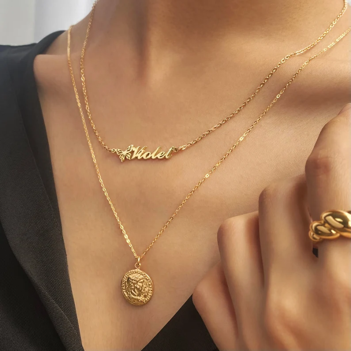 Butterfly Name Necklace