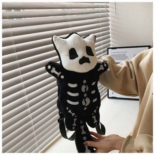 Cute Cat Skeleton Backpack