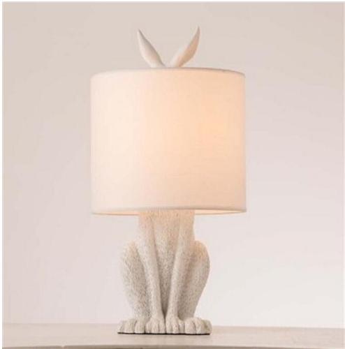 Modern Cast Resin Rabbit Table Lamp