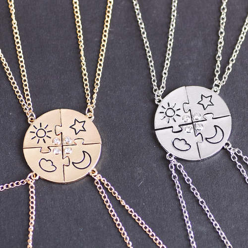 Best Friend Necklaces For 4