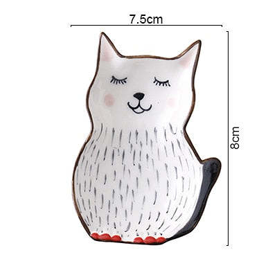 Cute Cat Ceramic Plate