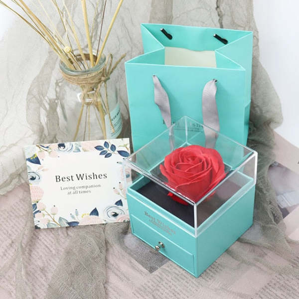 Necklace That Says I Love You In 100 Languages With Rose Box