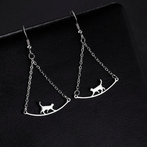 Walking Cat Earrings