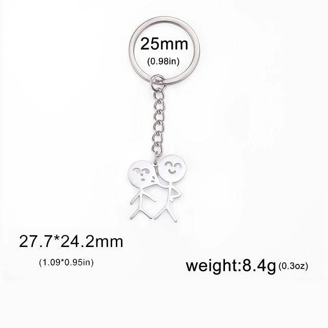 Middle Finger Funny Keychain