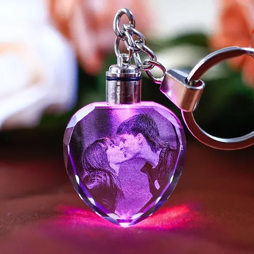 Personalized Photo Keychain with LED