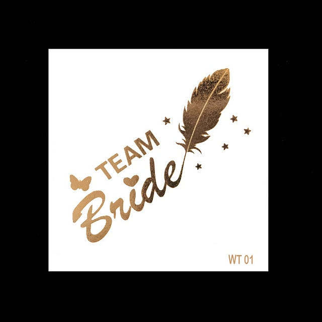 Bachelorette Party Temporary Tattoos - 10 PCs