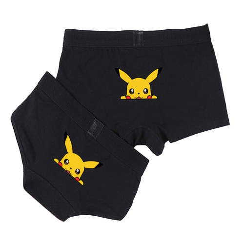 Cute Cartoon Couple Undies Set