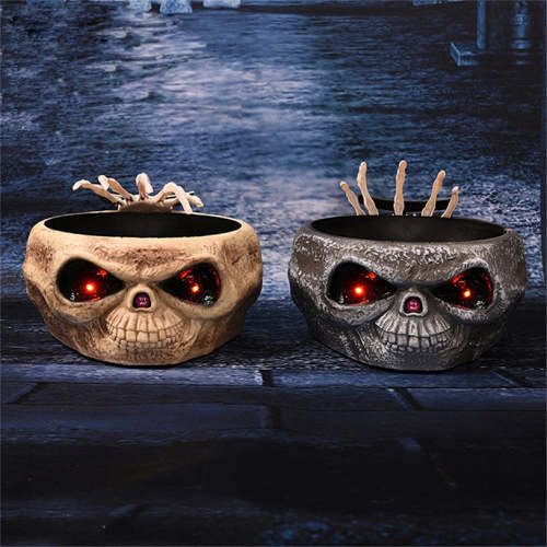 Halloween Animatronics Candy Bowl With Scary Hand