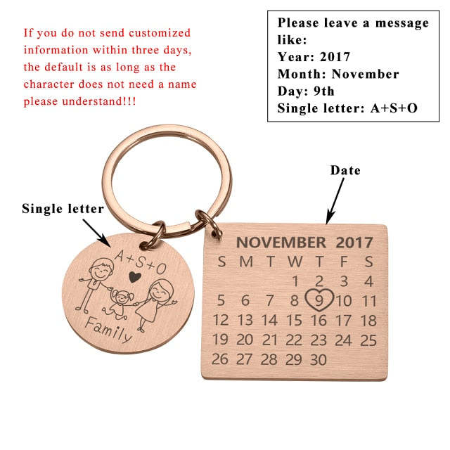 Calendar Keychain