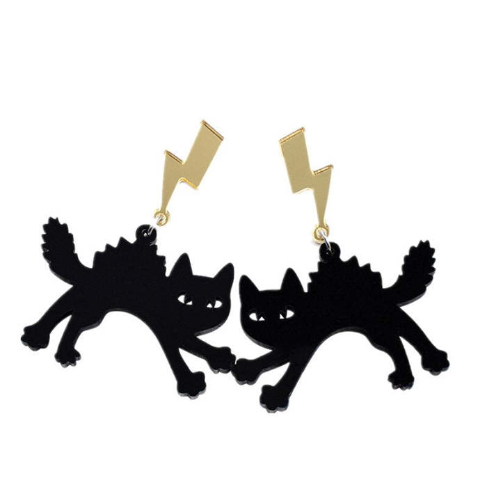 Electro Kitty Earrings