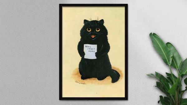 Home Sweet Home Cat Wall Art