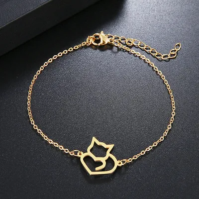 Kitty Heart Bracelet