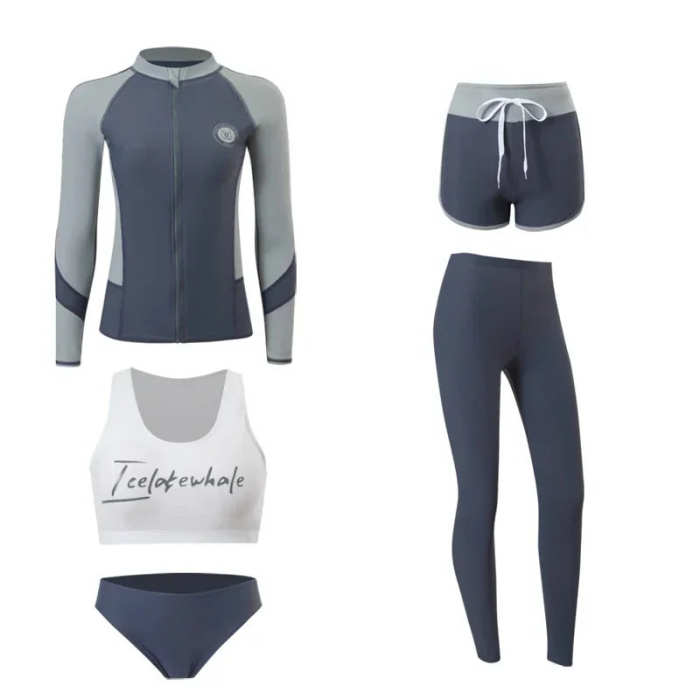 Grey Matching Couple Swimwear