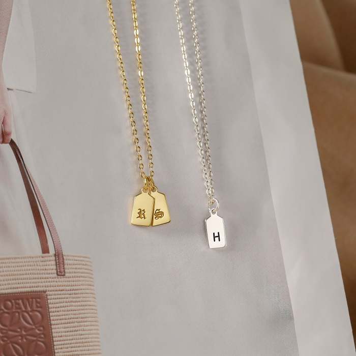 Mom Necklace With Kid's Initials