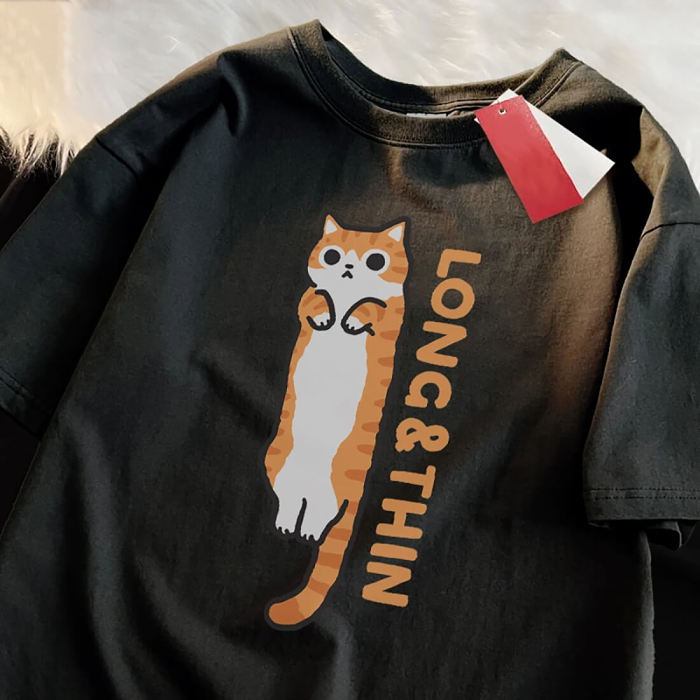 Long & Thin Cat T-Shirt