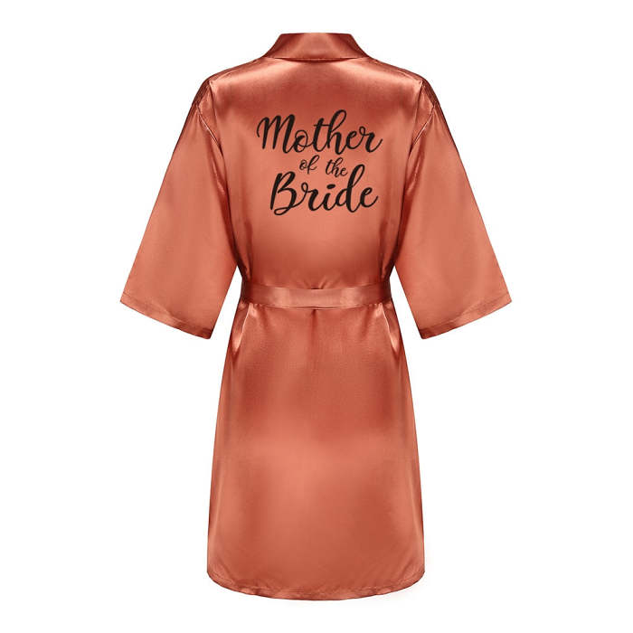Caramel Satin Unique Bridesmaids Robe For Hen Party
