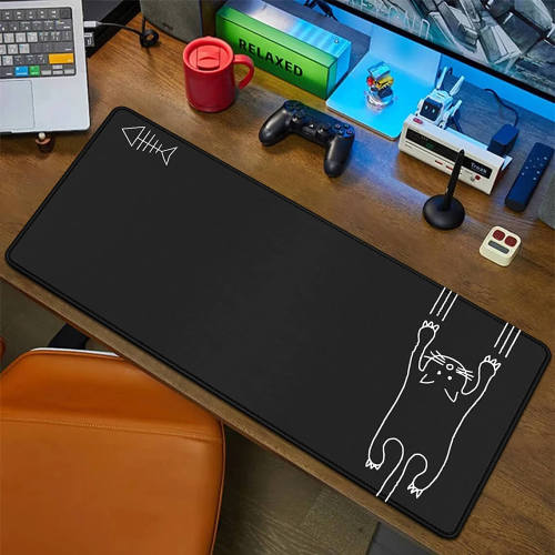 Scratching Cat Desk Mat