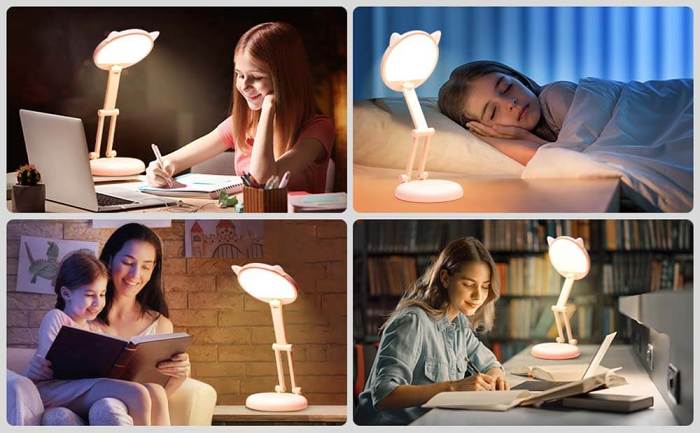 Foldable Cute Cat Lamp