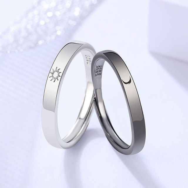 Sun and Moon Rings For Couples