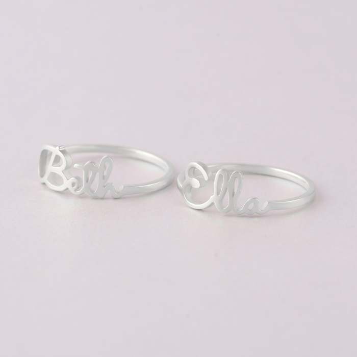 Stacking Name Rings