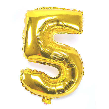 Number Foil Balloons 32 inches Gold Silver and Rose Gold