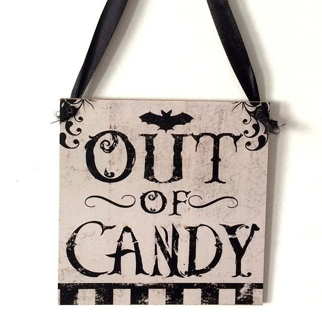 Happy Halloween Signs Wooden Plaque