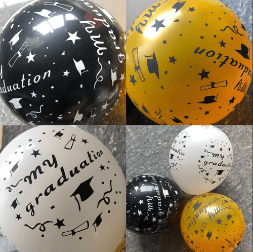 Graduation Party Decorations Printed Latex Balloons 12 inches (20pcs)