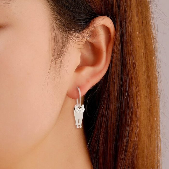 3D Lovely Cat Earrings