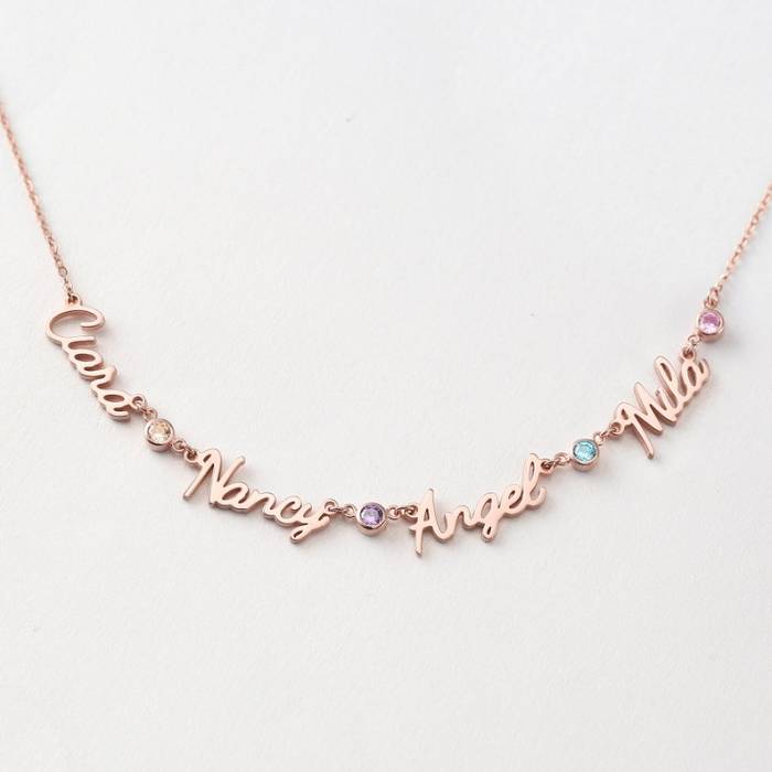 Family Name Necklace For Mom