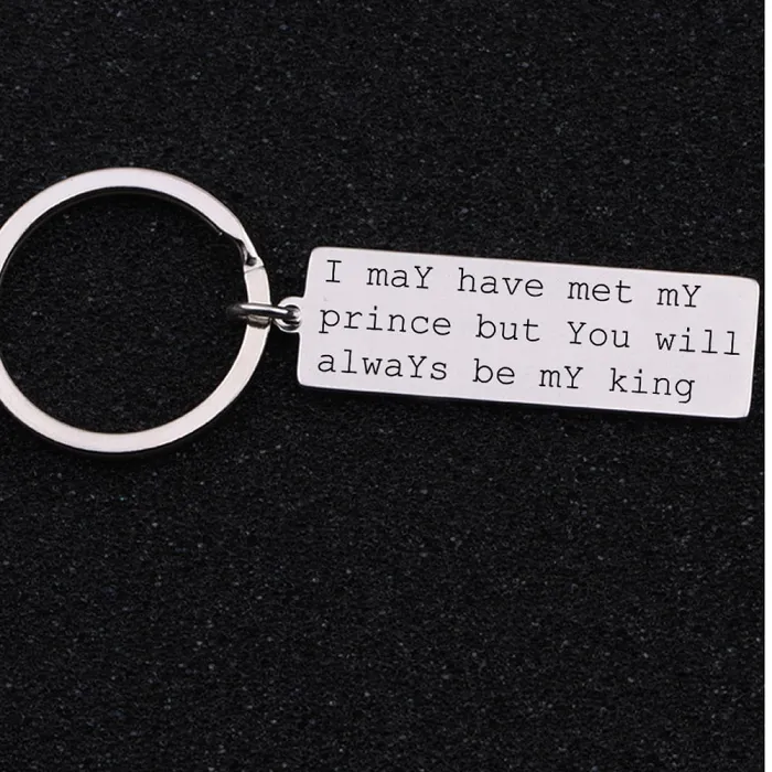 YOU WILL BE MY KING Engraved Key Chain
