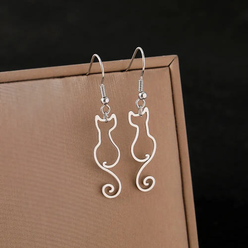 The Outline Cat Earrings