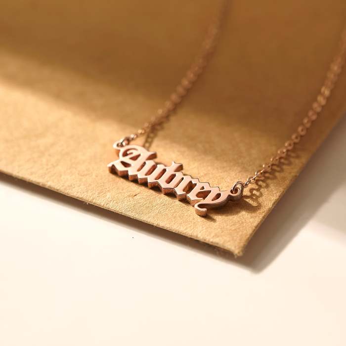 Gothic Name Necklace
