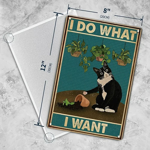 I Do What I Want Metal Sign