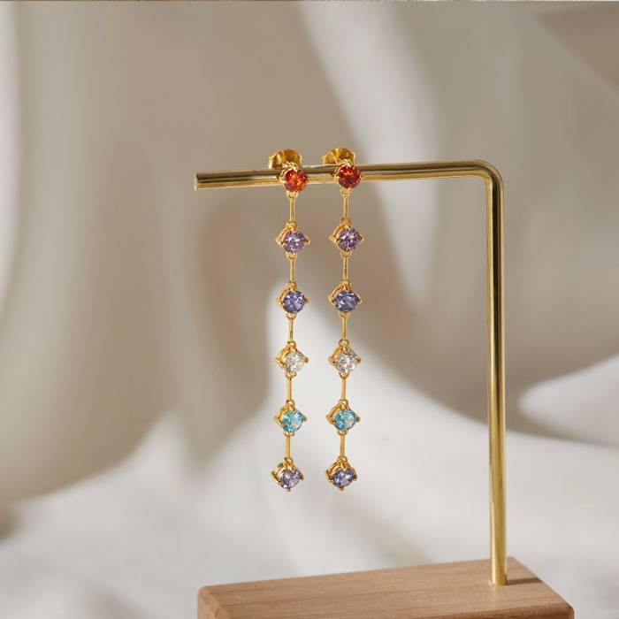 Multiple Birthstone Earrings For Mom