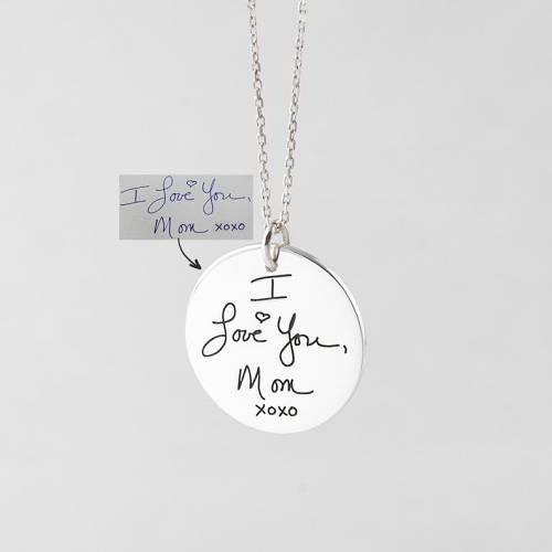 Handwriting Necklace - Multiple Sizes