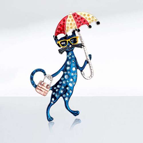 Cat Person Brooch