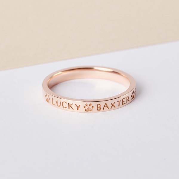 Custom Pet Name Ring
