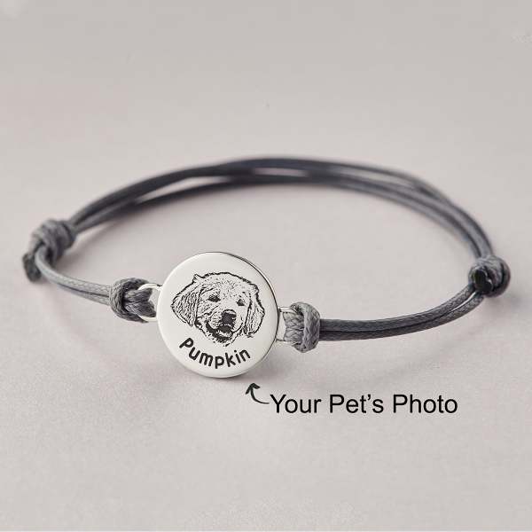 Pet Portrait Leather Bracelet