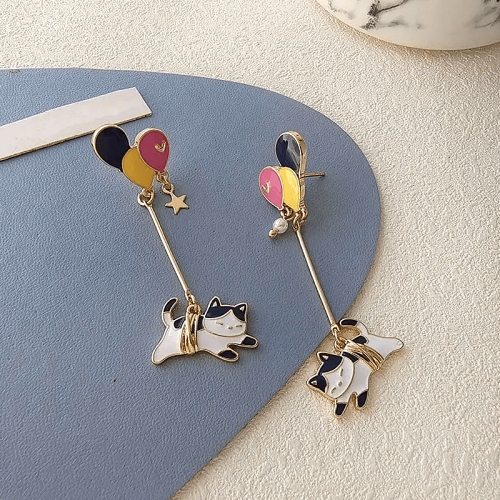 Balloon Cat Earrings