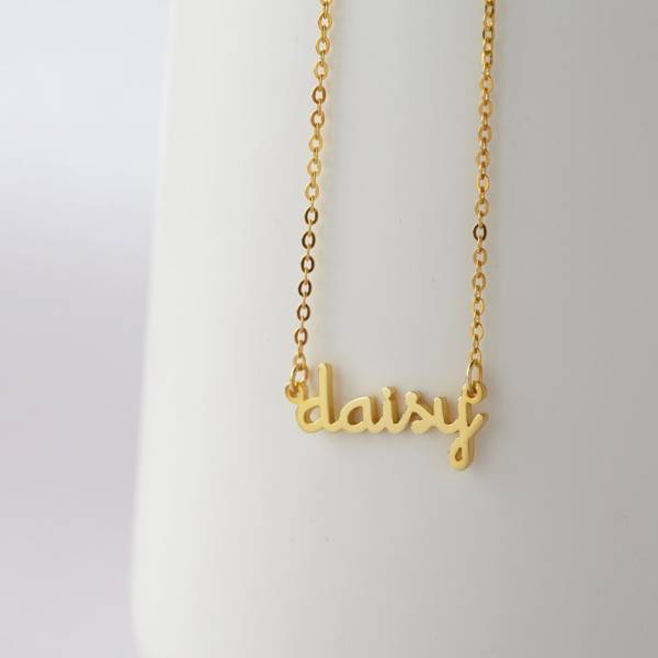 Cut-out Name Necklace