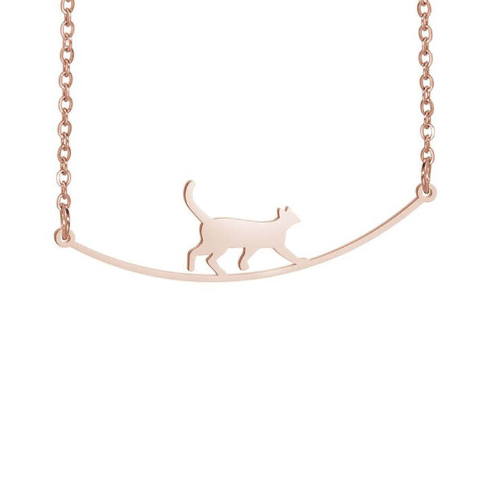 Walking Cat Necklace