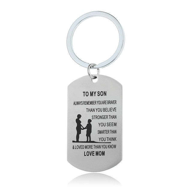 Stainless Steel Family Present Keychains