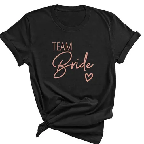 Aesthetic & Cute Team Bride Bridal Party T-Shirt