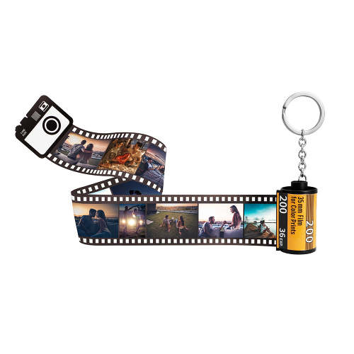 Custom Film Roll Keychain with Gift Box
