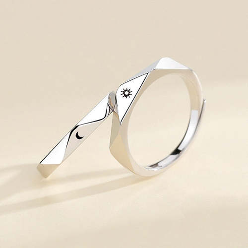 Sun and Moon Rings For Couples