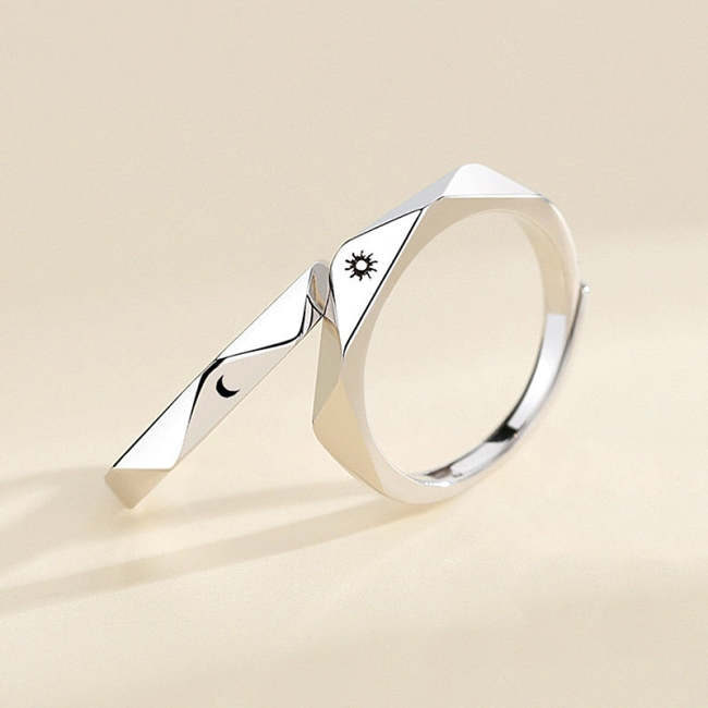 Sun and Moon Rings For Couples