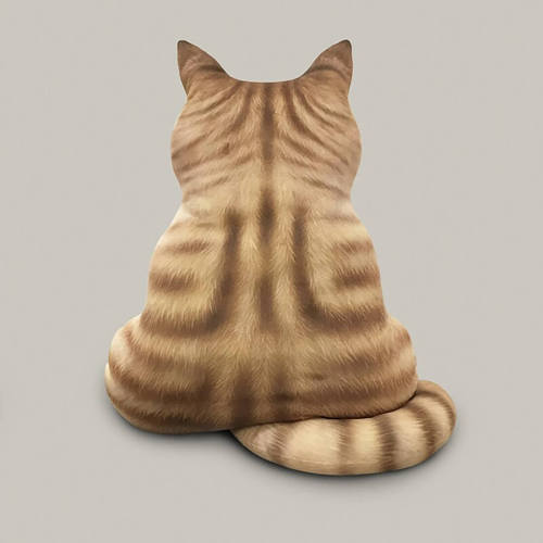Cat Back Pillow